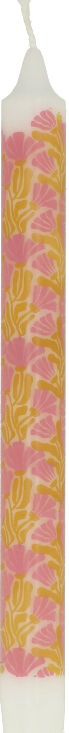 Intratuin Stabkerze Groovy rosa/orange 7 Std. D 2,2 H 24 cm| Stabkerzen