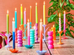 Intratuin Stabkerze Triple dipped lila 7,5 Std. D 2,2 H 25 cm| Stabkerzen