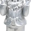 Intratuin Stoobz Design Gartenzwerg Peace silber 11 x 13 x 31 cm| Gartenzwerge & -Figuren