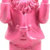 Intratuin Stoobz Design Gartenzwerg Peace rosa 11 x 13 x 31 cm| Gartenzwerge & -Figuren