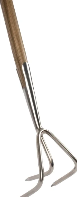 Intratuin Talen Tools Grubber naturell / silber 13,5 x 11,5 x 155,5 cm| Grubber & Gartenkrallen
