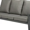 Intratuin Tierra Outdoor Loungesofa Valencia 3-Sitzer Aluminium anthrazit| Loungesofas|Loungesofas