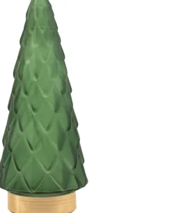 Intratuin Tischleuchte Weihnachtsbaum grün mit 10 LEDs warmweiß D 10,5 H 24,5 cm| Weihnachtsfiguren & -Objekte|Weihnachtsleuchten