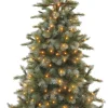 Intratuin Triumph Tree künstlicher Weihnachtsbaum Wyoming blau mit 384 Lampen warmweiß D 145 H 215 cm| Künstliche Weihnachtsbäume