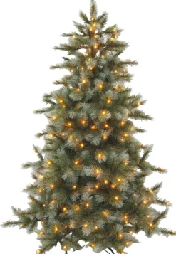 Intratuin Triumph Tree künstlicher Weihnachtsbaum Wyoming blau mit 384 Lampen warmweiß D 145 H 215 cm| Künstliche Weihnachtsbäume