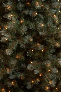 Intratuin Triumph Tree künstlicher Weihnachtsbaum Wyoming blau mit 384 Lampen warmweiß D 145 H 215 cm| Künstliche Weihnachtsbäume