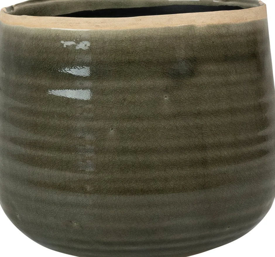 Intratuin TS Blumentopf Iris grün D 14 H 12 cm| Blumentöpfe|Blumentöpfe & Pflanzgefäße