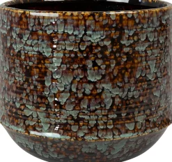 Intratuin TS Blumentopf Noud braun / mint D 17 H 15 cm| Blumentöpfe|Blumentöpfe & Pflanzgefäße