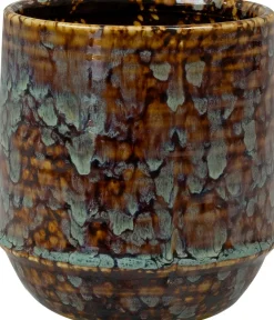 Intratuin TS Blumentopf Noud braun / mint D 11 H 12 cm| Blumentöpfe|Blumentöpfe & Pflanzgefäße