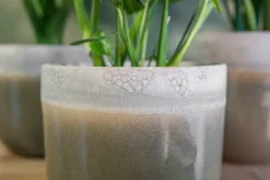 Intratuin TS Blumentopf Tara grün / grau D 26 H 23 cm| Blumentöpfe|Blumentöpfe & Pflanzgefäße