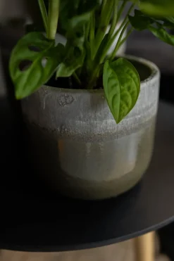 Intratuin TS Blumentopf Tara grün / grau D 26 H 23 cm| Blumentöpfe|Blumentöpfe & Pflanzgefäße