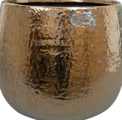 Intratuin TS Blumentopf Yvette gold D 24 H 21 cm| Blumentöpfe & Pflanzgefäße|Blumentöpfe