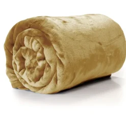 Intratuin Unique Living Decke Enzo hellbraun 130 x 180 cm| Decken & Plaids