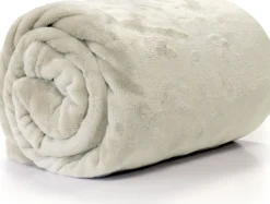 Intratuin Unique Living Decke Enzo weiß 130 x 180 cm| Decken & Plaids