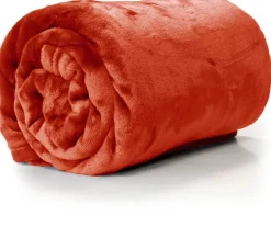 Intratuin Unique Living Decke Enzo rot 130 x 180 cm| Decken & Plaids