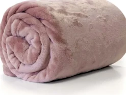 Intratuin Unique Living Decke Enzo rosa 130 x 180 cm| Decken & Plaids