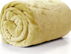 Intratuin Unique Living Decke Enzo hellgelb 180 x 130 cm| Decken & Plaids