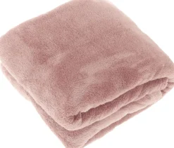 Intratuin Unique Living Decke Justin rosa 150 x 200 cm| Decken & Plaids