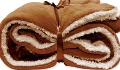 Intratuin Unique Living Decke Lars braun 150 x 200 cm| Decken & Plaids