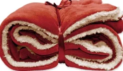 Intratuin Unique Living Decke Lars hellrot 150 x 200 cm| Decken & Plaids