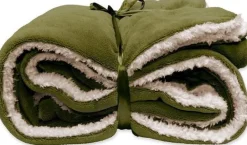 Intratuin Unique Living Decke Lars grün 150 x 150 cm| Decken & Plaids