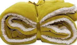 Intratuin Unique Living Decke Lars hellgrün 150 x 150 cm| Decken & Plaids