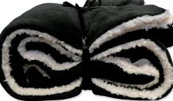 Intratuin Unique Living Decke Lars schwarz 150 x 200 cm| Decken & Plaids