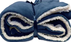 Intratuin Unique Living Decke Lars blau 200 x 150 cm| Decken & Plaids