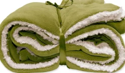 Intratuin Unique Living Decke Lars grün 150 x 200 cm| Decken & Plaids