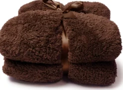 Intratuin Unique Living Decke Teddy braun 150 x 200 cm| Decken & Plaids