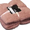 Intratuin Unique Living Decke Teddy altrosa 150 x 200 cm| Decken & Plaids