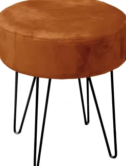 Intratuin Unique Living Hocker Davy braun D 40 H 35 cm| Hocker|Hocker