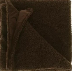 Intratuin Unique Living Plaid Romie braun 150 x 200 cm| Decken & Plaids