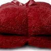 Intratuin Unique Living plaid Teddy rot 150 x 200 cm| Decken & Plaids