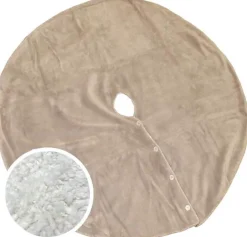 Intratuin Unique living Weihnachtsbaumdecke Coby beige D 110 cm| Weihnachtsbaumdecken & -Körbe