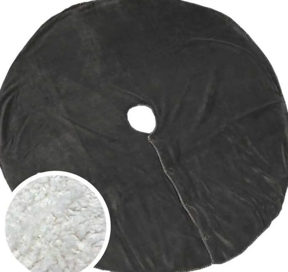 Intratuin Unique living Weihnachtsbaumdecke Coby grau D 110 cm| Weihnachtsbaumdecken & -Körbe