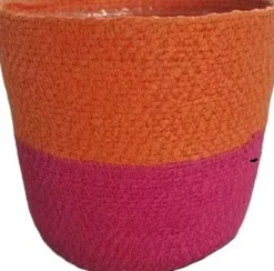 Intratuin Van der Leeden Pflanzkorb Bodi rosa / orange D 22 H 18 cm| Pflanzkörbe|Pflanzkörbe
