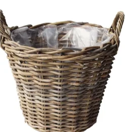 Intratuin Van der Leeden Pflanzkorb mit Henkeln D 39 cm H 30 cm| Pflanzkörbe|Pflanzkörbe