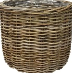 Intratuin Van der Leeden Pflanzkorb Stephanie naturell D 36 H 35 cm| Pflanzkörbe|Blumentöpfe & Pflanzgefäße