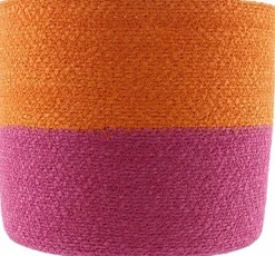 Intratuin Van der Leeden Pflanzkorb Bodi rosa / orange D 18 H 15 cm| Pflanzkörbe|Pflanzkörbe