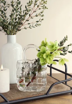 Intratuin Vase Marais transparent 14 x 9,5 x 22 cm| Vasen & Krüge|Blumentöpfe & Pflanzgefäße