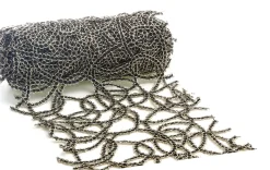 Intratuin Vivant Tischläufer Luxe Grandi schwarz 250 x 15 cm| Tischwäsche