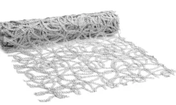 Intratuin Vivant Tischläufer Luxe Grandi silber 250 x 28 cm| Tischwäsche