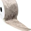 Intratuin Vivant Weihnachtsband Velvet taupe 300 x 7 cm| Weihnachtsschleifen Und -Bänder