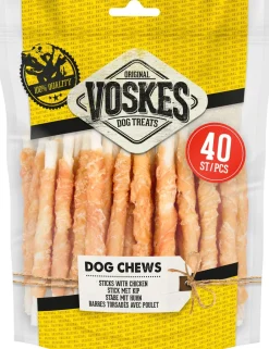 Intratuin Voskes Hundesnack Sticks mit Huhn 400 g 40 St.| Hundesnacks & Leckerlies
