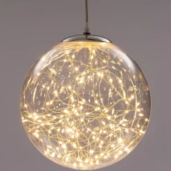 Intratuin Weihnachtsanhänger Kugel klar mit 125 LEDs warmweiß D 25 cm| Weihnachtsfiguren (Außen)