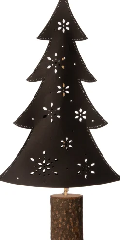 Intratuin Weihnachtsdeko Baum mit 10 LEDs warmweiß H 41 cm| Weihnachtsfiguren & -Objekte