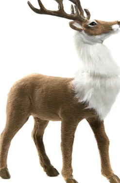 Intratuin Weihnachtsdeko Hirsch braun 22 x 11 x 30 cm| Weihnachtsfiguren & -Objekte