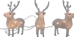 Intratuin Weihnachtsdeko Rentier beleuchtet 12 LEDs warmweiß H 17 cm| Weihnachtsfiguren (Außen)