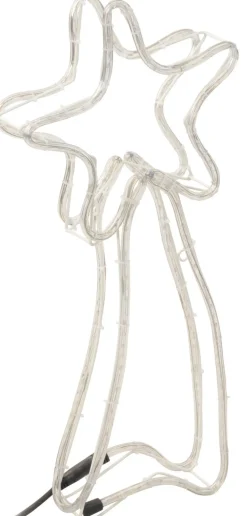 Intratuin Weihnachtsdeko Stern mit 144 LEDs warmweiß 63 x 8 x 28 cm| Weihnachtsfiguren (Außen)